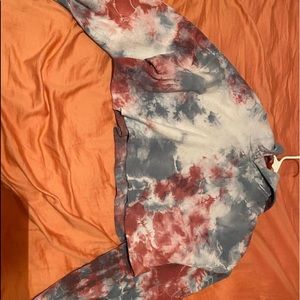 cropped tie-dye hoodie!!